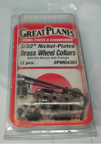 3/32 Plated Wheel Collars Ref  Great Planes.