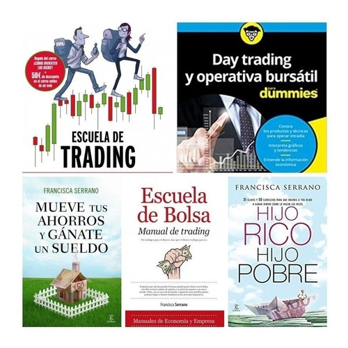 5 Libros Francisca Serrano Bolsa Trading Banca 160 Mil Bs