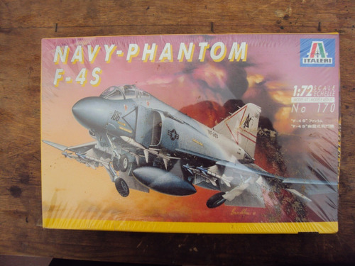 Avión F4-s Navy Phantom. Italeri. Escala 1:72