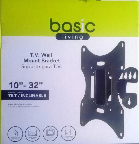 Base Para Tv Led Lcd 3d Fija Con Inclinacion 10 A 32