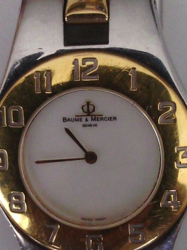 Bellisimo Reloj Baume & Mercier Geneve Chapado En Oro 18 K