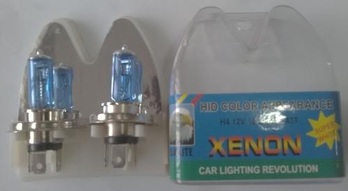 Bombillo H4 Azul Plasma 100w Xenon El Par