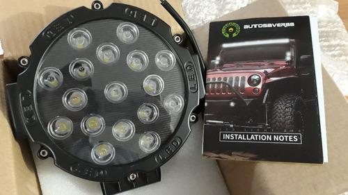 Faros Led Redondo 7 Pulg., 17 Chips Led Osram, 51w Oferta