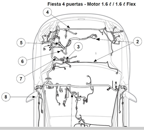 Ford Fiesta  Diagrama Electrico En Español Excelente