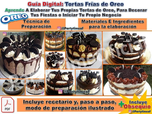 Guía: Aprende A Elaborar Tortas Frías De Oreo + Obsequio