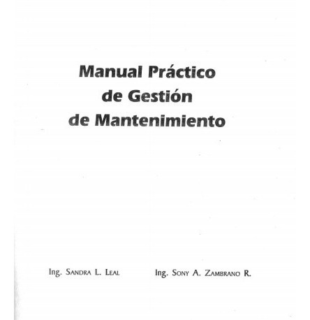 Manual Práctico De Gestión De Mantenimiento Sony A.