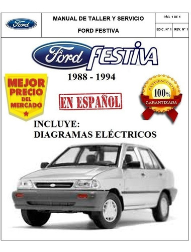 Manual Taller Diagramas Electricos Ford Festiva Español