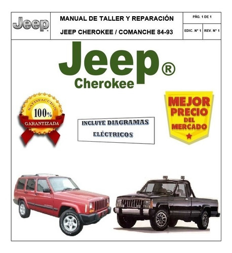 Manual Taller Jeep Cherokee Wagoneer Comanche  Haynes