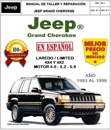 Manual Taller Original Jeep Grand Cherokee 