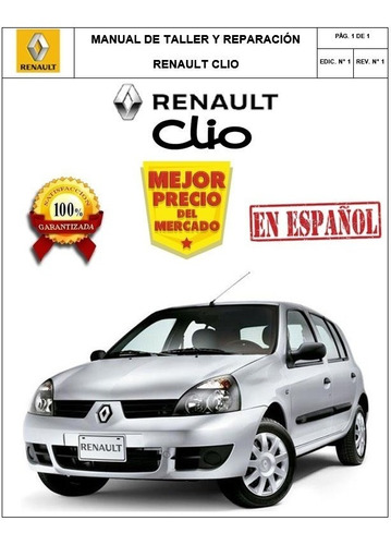 Manual Taller Renault Clio Español + Obsequio Diagramas