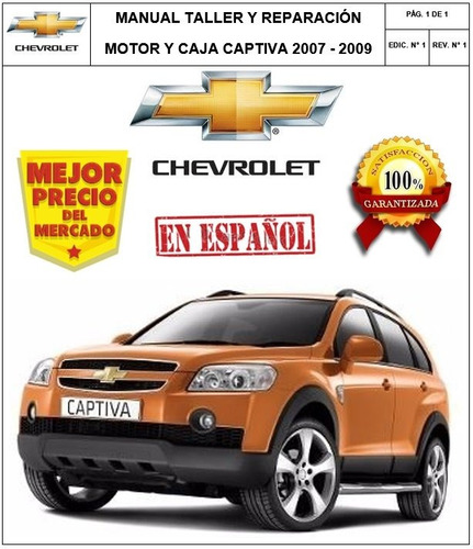 Manual Taller Reparación Motor Caja Chevrolet Captiva