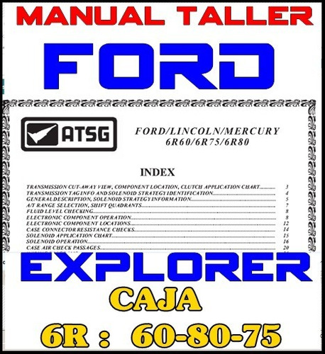 Manual Taller Servicio Caja Ford Explorer 6r80