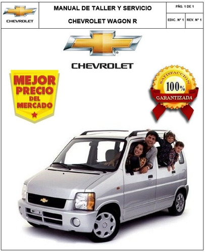 Manual Taller Y Servicio Chevrolet Wagon R Modelo Rb 