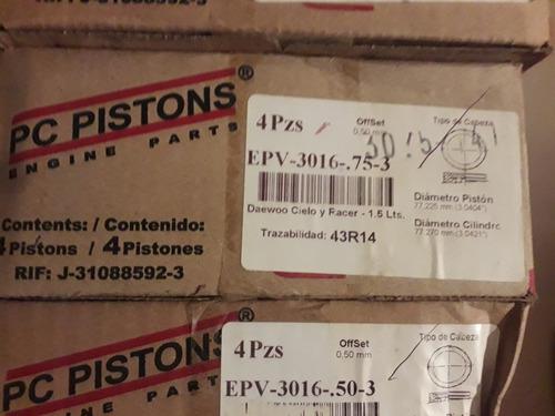 Pistones De Cielo/racer/lanos 1.5 Pc Pistons A 020 Y 030