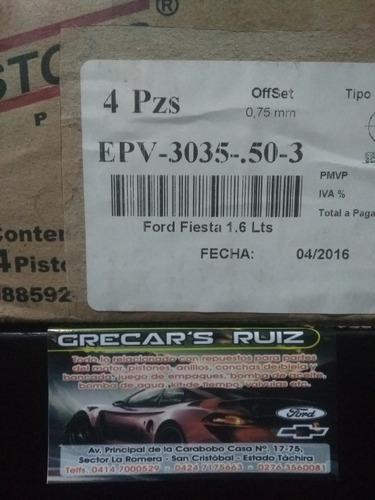 Pistones De Ford Fiesta 1.6 Pc 70$ 020y 030 Std