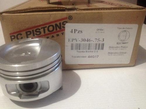 Pistones Toyota Starlet Motor 2e 1.3 En 030 Pc Pistons