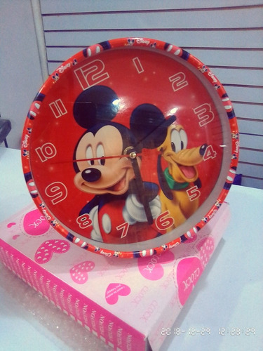 Reloj Infantil De Pared Mickey Mouse Cars Spiderman