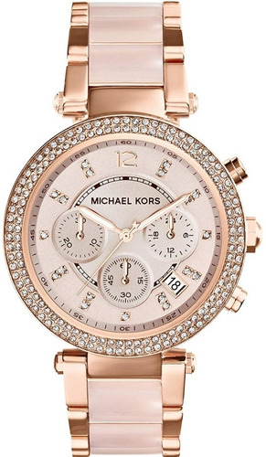 Reloj Mujer Michael Kors Modelo Parker Oro Rosa