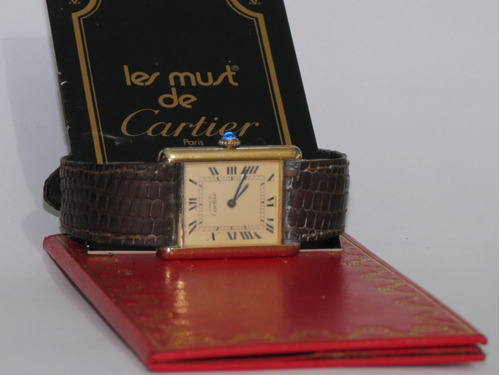 Reloj Must De Cartier 925 Argent Plaque Or G 20m