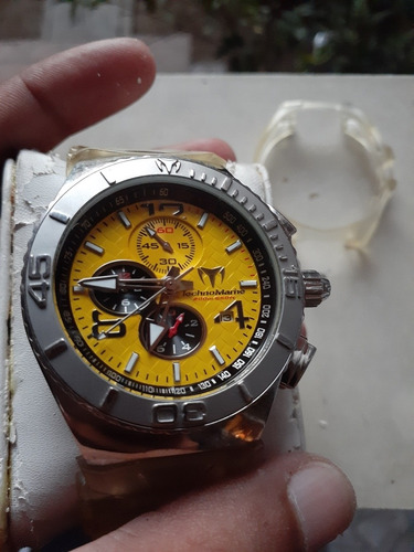 Reloj Technomarine Cruise Magnum 45mm Fondo Amarillo