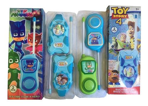Walkie Talkie Transmisor Niños Pjmask Toy Story 4