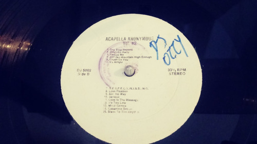 Acapellas Acapelas Lp Disco Vinyl Especial Para Dj's 80's 90