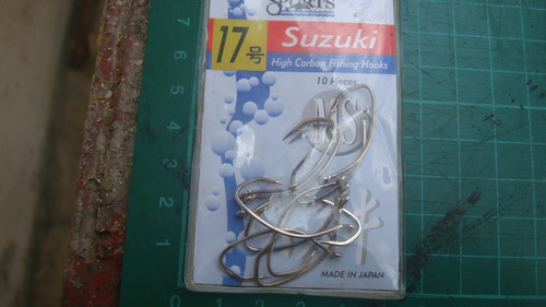 Anzuelos Suzuki, High Carbon Nº 17 Paquete De 10, Japon