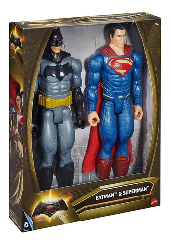 Batman Y Superman Combo Figura Mattel Original 30 Cm