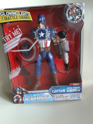 Figura Capitán América Marvel Articulado Codos Y Rodillas