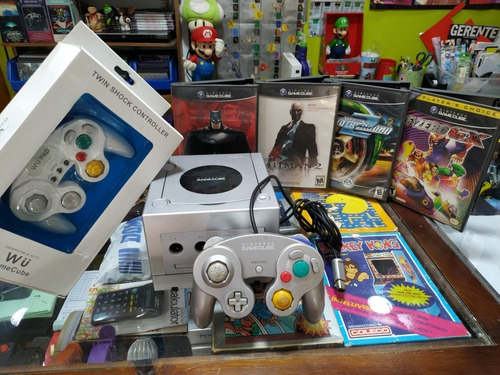 Gamecube Plateado,80 Verdes