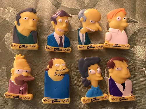 Los Simpsons Figuras Coleccionables Con Ventosa (combo De 8)