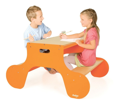 Mesa Centro Actividades P/ Niños Craft Table Doble Imp