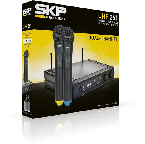 Micrófono Inalámbrico Dual Uhf-261 Skp Pro Audio