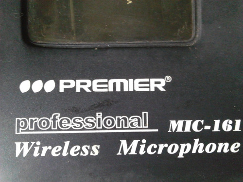 Micrófono Premier Profesional Mic-161 Inalámbrico Wireless