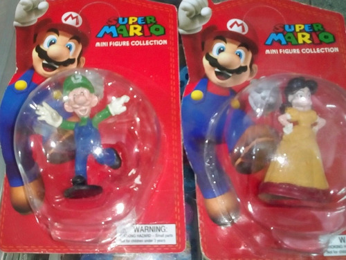 Mini Figuras 6cm Mario Bros Luigi Princesa Juguetes