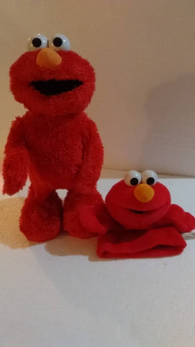 Muñeco Elmo Cosquillas + Titere De Elmo (combo)