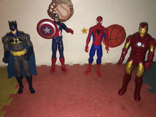 Muñecos Figuras Capitán America Spiderman Batman Ironman