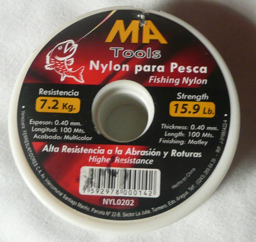 Nylon Multicolor 15.9 Lb 7.2 Kg Ma Tools