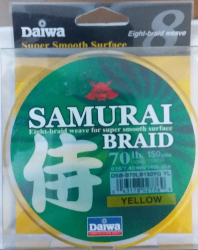 Nylon Multifilamento Daiwa Samurai Braid 70 Libras