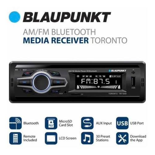 Reproductor Blaupunkt Toronto Mp3 Bluetooth Sd Am Fm