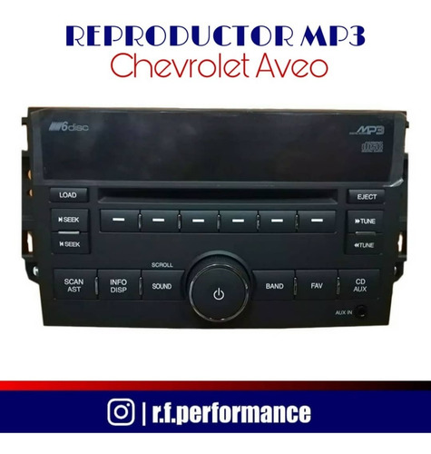 Reproductor De Musica Mp3 Para Chevrolet Aveo