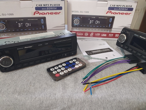 Reproductor Pioneer Car Audio Conexión Bluetooth, Aux, Usb