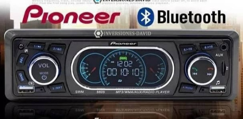 Reproductor Pioneer De Carro Usb Aux Radio Control Bluetooth