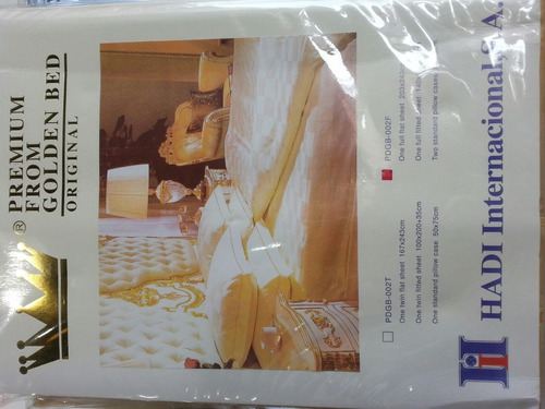 Sabana Golden Bed Matrimonial O Full 400 Hilos Original