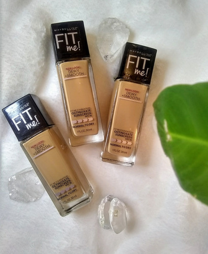 Bases Maybelline Fit Me, Mate Y Dewy+smooth