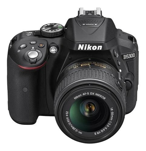 Camara Nikon D5300 Con Forro Flash Memoria Sd 64gb Y Lentes