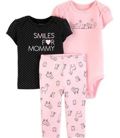 Conjuntos Carters Niña Bebe Originales 3 Pzas 6 Meses