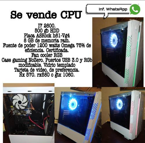 Cpu Computadora Escritorio Intel I7 8gb Ram, 4gb Vídeo