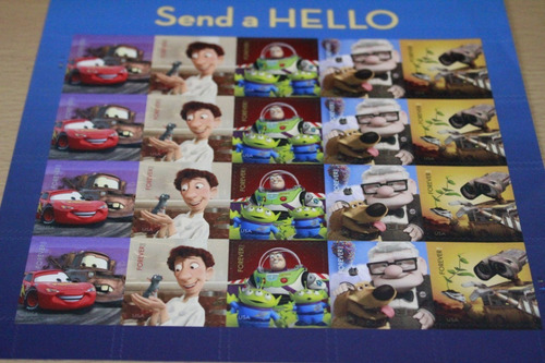 Estampillas De Coleccion Disney Pixar  Stikers Sen Hello