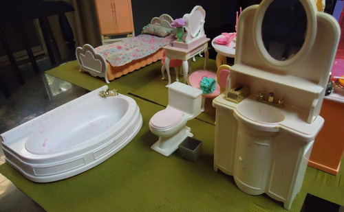 Juego De Baño Barbie Original Mattel (usado)